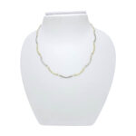 Ženska verižica LUNICA MINI, dvobarvna, votla. Zlatarna BB - Branimir Boršič. Slovensko poreklo. Na voljo: rumeno, belo in rdeče zlato.