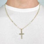 Moški obesek KRIŽ 4, za verižico. Zlatarna BB - Branimir Boršič. Slovensko poreklo. Na voljo: rumeno, belo in rdeče zlato.