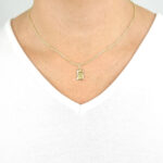 Ženski obesek PAPIRUS MINI 2, za verižico. Zlatarna BB - Branimir Boršič. Slovensko poreklo. Na voljo: rumeno, belo in rdeče zlato.