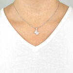 Ženski obesek BUTTERFLY, za verižico. Zlatarna BB - Branimir Boršič. Slovensko poreklo. Na voljo: rumeno, belo in rdeče zlato.