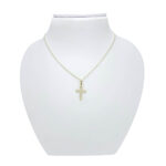 Ženski obesek KRIŽ 5, za verižico. Zlatarna BB - Branimir Boršič. Slovensko poreklo. Na voljo: rumeno, belo in rdeče zlato.