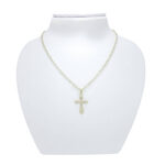 Moški obesek KRIŽ 1, za verižico. Zlatarna BB - Branimir Boršič. Slovensko poreklo. Na voljo: rumeno, belo in rdeče zlato.