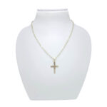 Moški obesek KRIŽ 4, za verižico. Zlatarna BB - Branimir Boršič. Slovensko poreklo. Na voljo: rumeno, belo in rdeče zlato.