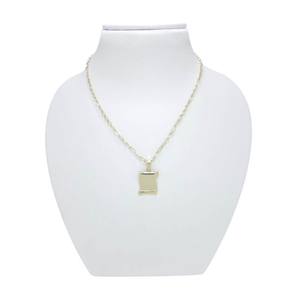 Moški obesek PAPIRUS MAXI 1, za verižico. Zlatarna BB - Branimir Boršič. Slovensko poreklo. Na voljo: rumeno, belo in rdeče zlato.