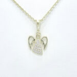 Ženski obesek ANGEL 2, za verižico. Zlatarna BB - Branimir Boršič. Slovensko poreklo. Na voljo: rumeno, belo in rdeče zlato.