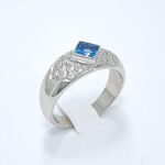 Ženski prstan AQUA, zlati prstani, zaročni prstani, poročni prstani. Zlatarna BB - Branimir Boršič. Slovensko poreklo. Belo, rumeno zlato.