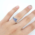 Ženski prstan MELANY, zlati prstani, zaročni prstani, poročni prstani. Zlatarna BB - Branimir Boršič. Slovensko poreklo. Belo, rumeno zlato.