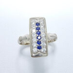 Ženski prstan LUISA, zlati prstani, zaročni prstani, poročni prstani. Zlatarna BB - Branimir Boršič. Slovensko poreklo. Belo, rumeno zlato.