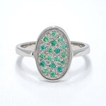 Ženski prstan JOYCE, zlati prstani, zaročni prstani, poročni prstani. Zlatarna BB - Branimir Boršič. Slovensko poreklo. Belo, rumeno zlato.