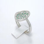 Ženski prstan JOYCE, zlati prstani, zaročni prstani, poročni prstani. Zlatarna BB - Branimir Boršič. Slovensko poreklo. Belo, rumeno zlato.