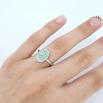 Ženski prstan JOYCE, zlati prstani, zaročni prstani, poročni prstani. Zlatarna BB - Branimir Boršič. Slovensko poreklo. Belo, rumeno zlato.