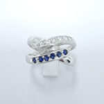 Ženski prstan VIVIEN, zlati prstani, zaročni prstani, poročni prstani. Zlatarna BB - Branimir Boršič. Slovensko poreklo. Belo, rumeno zlato.