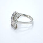 Ženski prstan PAIGE, zlati prstani, zaročni prstani, poročni prstani. Zlatarna BB - Branimir Boršič. Slovensko poreklo. Belo, rumeno zlato.