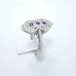 Ženski prstan MARIANA, zlati prstani, zaročni prstani, poročni prstani. Zlatarna BB - Branimir Boršič. Slovensko poreklo. Belo, rumeno zlato.