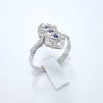 Ženski prstan MARIANA, zlati prstani, zaročni prstani, poročni prstani. Zlatarna BB - Branimir Boršič. Slovensko poreklo. Belo, rumeno zlato.