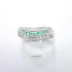 Ženski prstan INDIGO, zlati prstani, zaročni prstani, poročni prstani. Zlatarna BB - Branimir Boršič. Slovensko poreklo. Belo, rumeno zlato.