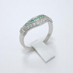 Ženski prstan INDIGO, zlati prstani, zaročni prstani, poročni prstani. Zlatarna BB - Branimir Boršič. Slovensko poreklo. Belo, rumeno zlato.