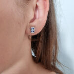 Ženski uhani AMELIA, zlati uhani. Zlatarna BB - Branimir Boršič. Slovensko poreklo. Na voljo: rumeno, belo in rdeče zlato.