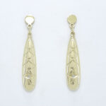 Ženski uhani SKYLAR, zlati uhani. Zlatarna BB - Branimir Boršič. Slovensko poreklo. Na voljo: rumeno, belo in rdeče zlato.