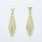 Ženski uhani QUINN, zlati uhani. Zlatarna BB - Branimir Boršič. Slovensko poreklo. Na voljo: rumeno, belo in rdeče zlato.