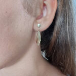 Ženski uhani QUINN, zlati uhani. Zlatarna BB - Branimir Boršič. Slovensko poreklo. Na voljo: rumeno, belo in rdeče zlato.