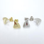 Ženski uhani AWORY, zlati uhani. Zlatarna BB - Branimir Boršič. Slovensko poreklo. Na voljo: rumeno, belo in rdeče zlato.