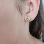 Ženski uhani CELINE, zlati uhani. Zlatarna BB - Branimir Boršič. Slovensko poreklo. Na voljo: rumeno, belo in rdeče zlato.