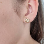 Ženski uhani DIOR, zlati uhani. Zlatarna BB - Branimir Boršič. Slovensko poreklo. Na voljo: rumeno, belo in rdeče zlato.