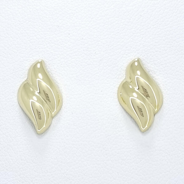 Ženski uhani ELISA, zlati uhani. Zlatarna BB - Branimir Boršič. Slovensko poreklo. Na voljo: rumeno, belo in rdeče zlato.