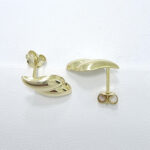 Ženski uhani ELISA, zlati uhani. Zlatarna BB - Branimir Boršič. Slovensko poreklo. Na voljo: rumeno, belo in rdeče zlato.