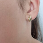 Ženski uhani ELISA, zlati uhani. Zlatarna BB - Branimir Boršič. Slovensko poreklo. Na voljo: rumeno, belo in rdeče zlato.