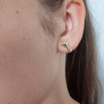 Ženski uhani SIRENE, zlati uhani. Zlatarna BB - Branimir Boršič. Slovensko poreklo. Na voljo: rumeno, belo in rdeče zlato.