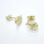 Ženski uhani POOKY, zlati uhani. Zlatarna BB - Branimir Boršič. Slovensko poreklo. Na voljo: rumeno, belo in rdeče zlato.