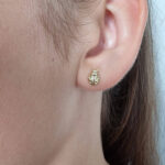 Ženski uhani POOKY, zlati uhani. Zlatarna BB - Branimir Boršič. Slovensko poreklo. Na voljo: rumeno, belo in rdeče zlato.