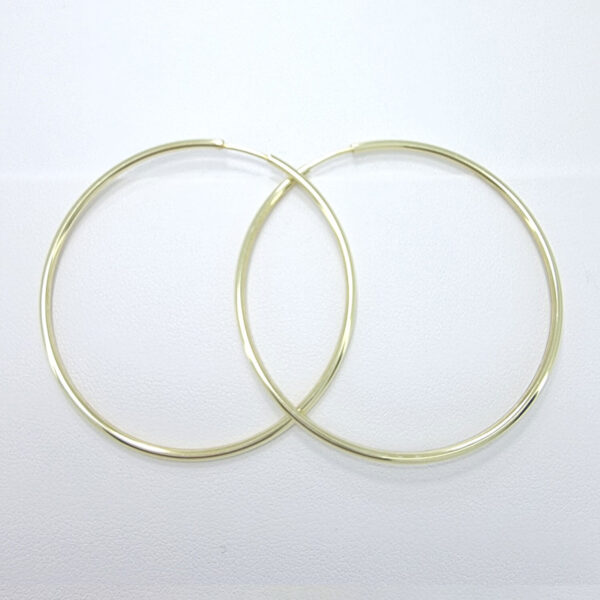 Ženski uhani KROG 3, zlati uhani. Zlatarna BB - Branimir Boršič. Slovensko poreklo. Na voljo: rumeno, belo in rdeče zlato.