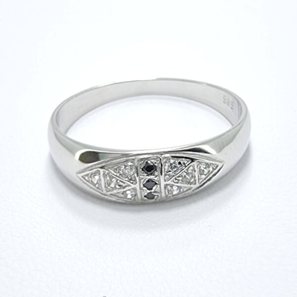 Ženski prstan LETITIA, zlati prstani, zaročni prstani, poročni prstani. Zlatarna BB - Branimir Boršič. Slovensko poreklo. Belo, rumeno zlato.