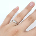 Ženski prstan LAYLA, zlati prstani, zaročni prstani, poročni prstani. Zlatarna BB - Branimir Boršič. Slovensko poreklo. Belo, rumeno zlato.