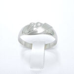 Ženski prstan TATIANA, zlati prstani, zaročni prstani, poročni prstani. Zlatarna BB - Branimir Boršič. Slovensko poreklo. Belo, rumeno zlato.