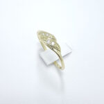 Ženski prstan LARISSA, zlati prstani, zaročni prstani, poročni prstani. Zlatarna BB - Branimir Boršič. Slovensko poreklo. Belo, rumeno zlato.