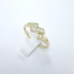 Ženski prstan LAURA, zlati prstani, zaročni prstani, poročni prstani. Zlatarna BB - Branimir Boršič. Slovensko poreklo. Belo, rumeno zlato.