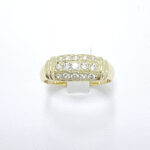 Ženski prstan LEONE, zlati prstani, zaročni prstani, poročni prstani. Zlatarna BB - Branimir Boršič. Slovensko poreklo. Belo, rumeno zlato.