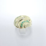 Ženski prstan AZURE, zlati prstani, zaročni prstani, poročni prstani. Zlatarna BB - Branimir Boršič. Slovensko poreklo. Belo, rumeno zlato.