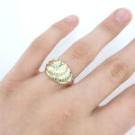 Ženski prstan AZURE, zlati prstani, zaročni prstani, poročni prstani. Zlatarna BB - Branimir Boršič. Slovensko poreklo. Belo, rumeno zlato.