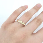 Ženski prstan AIDEN, zlati prstani, zaročni prstani, poročni prstani. Zlatarna BB - Branimir Boršič. Slovensko poreklo. Belo, rumeno zlato.