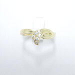 Ženski prstan ADRIANA, zlati prstani, zaročni prstani, poročni prstani. Zlatarna BB - Branimir Boršič. Slovensko poreklo. Belo, rumeno zlato.