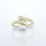 Ženski prstan ALEXA, zlati prstani, zaročni prstani, poročni prstani. Zlatarna BB - Branimir Boršič. Slovensko poreklo. Belo, rumeno zlato.