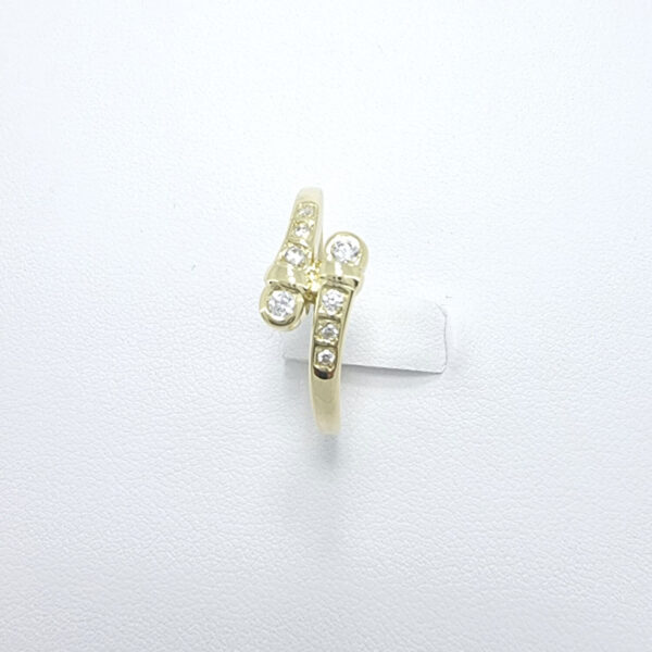 Ženski prstan ALEXA, zlati prstani, zaročni prstani, poročni prstani. Zlatarna BB - Branimir Boršič. Slovensko poreklo. Belo, rumeno zlato.