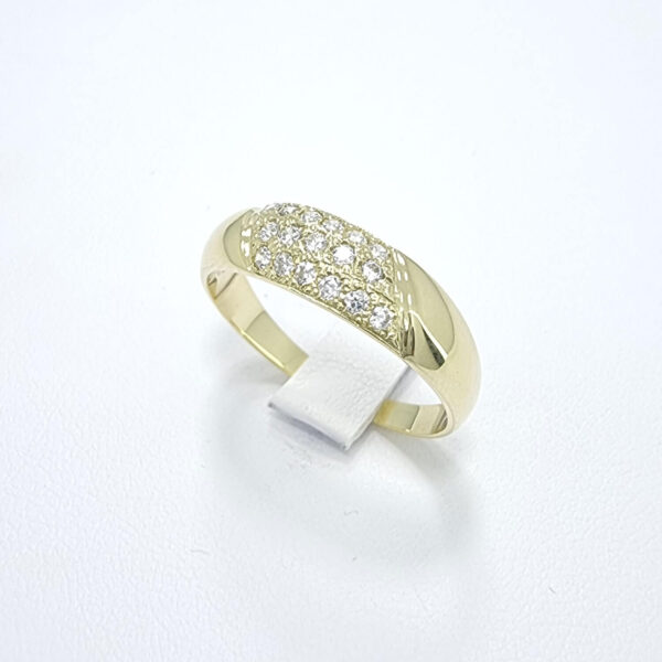 Ženski prstan DOROTHEA, zlati prstani, zaročni prstani, poročni prstani. Zlatarna BB - Branimir Boršič. Slovensko poreklo. Belo, rumeno zlato.