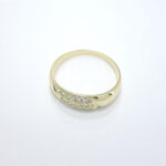 Ženski prstan DOROTHEA, zlati prstani, zaročni prstani, poročni prstani. Zlatarna BB - Branimir Boršič. Slovensko poreklo. Belo, rumeno zlato.