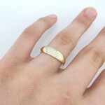 Ženski prstan DOROTHEA, zlati prstani, zaročni prstani, poročni prstani. Zlatarna BB - Branimir Boršič. Slovensko poreklo. Belo, rumeno zlato.